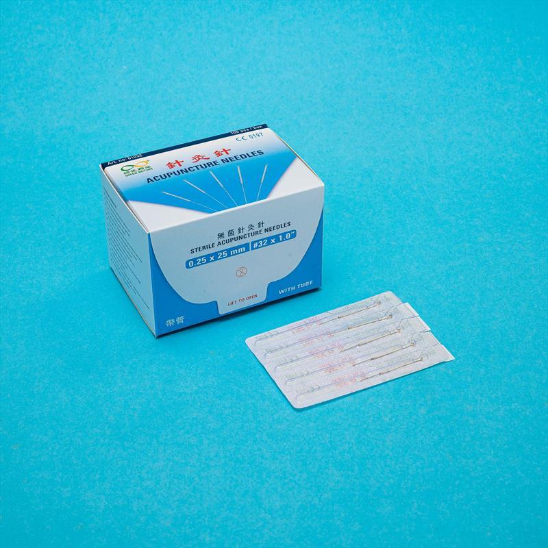 Silver HandleNeedle(Tube,0.25x25mm,100pc)