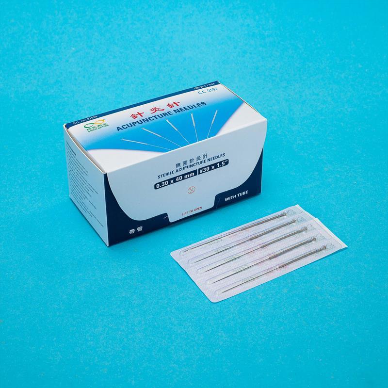 SilverHandleNeedle(Tube,0.30x40mm,100pc)