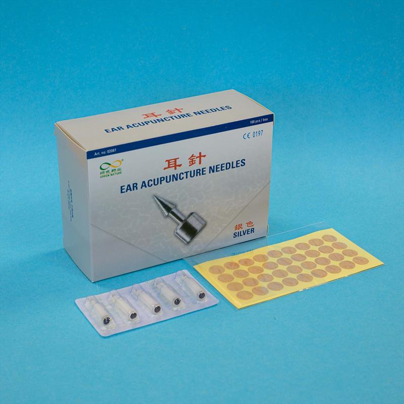 Ear Acupuncture Needles (Silver,100pc)