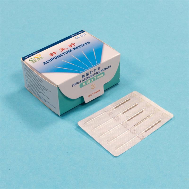 SilverHandleNeedle (0.18x7mm,100pcs)